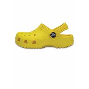 CROCS UNISEX-CHILD CLASSIC CLOGS, LEMON, 1 LITTLE KID